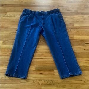 Haggar Men's Deep Blue Straight Jeans